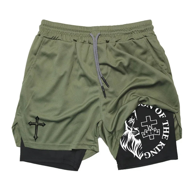 PWRD™ Lion Shorts Military gray
