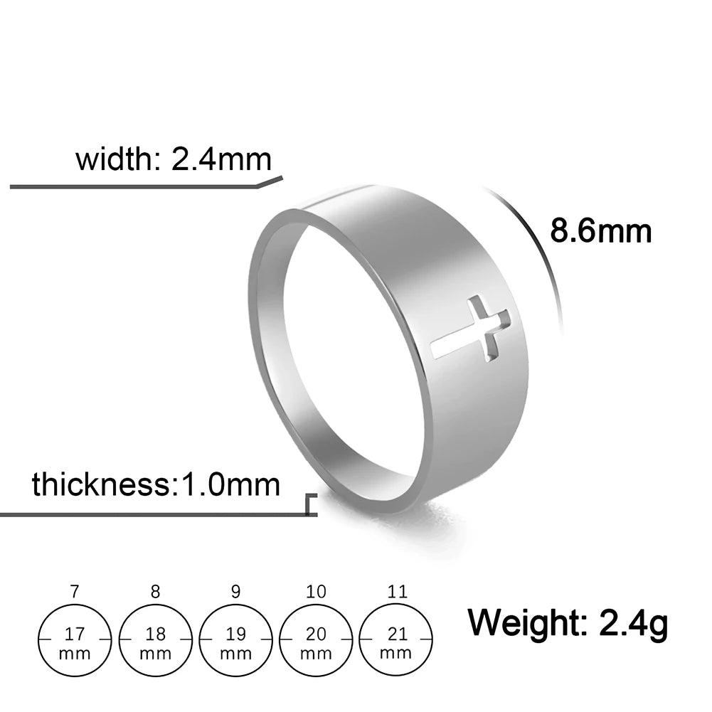 PWRD™ Jesus Cross Ring
