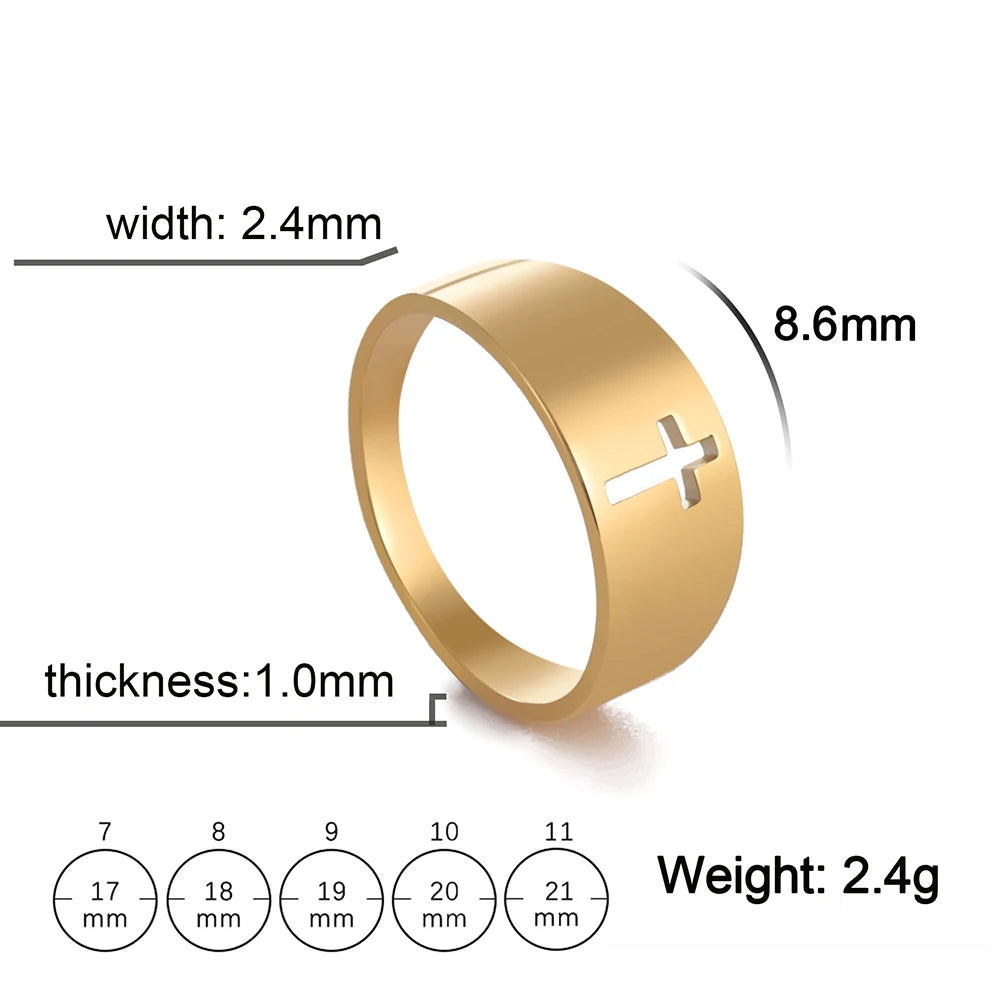 PWRD™ Jesus Cross Ring