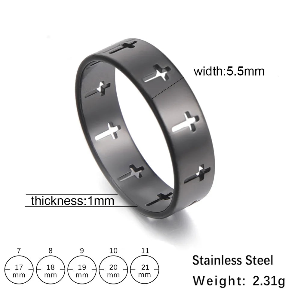 PWRD™ Jesus Cross Ring