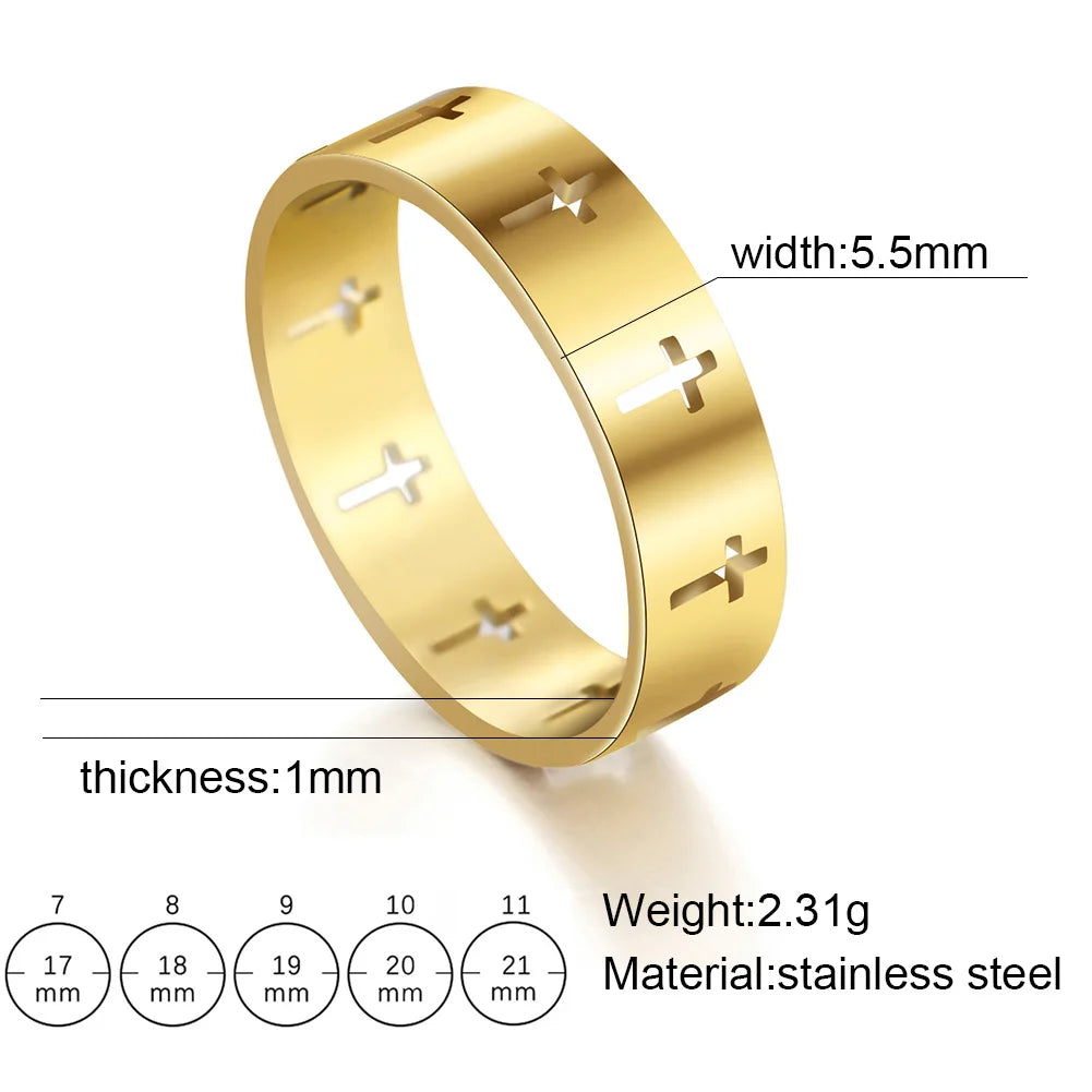 PWRD™ Jesus Cross Ring