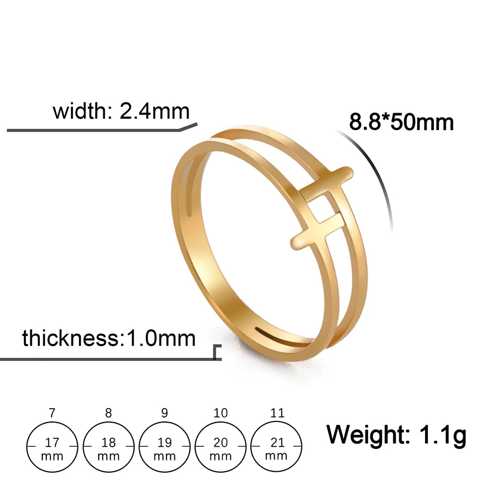 PWRD™ Jesus Cross Ring
