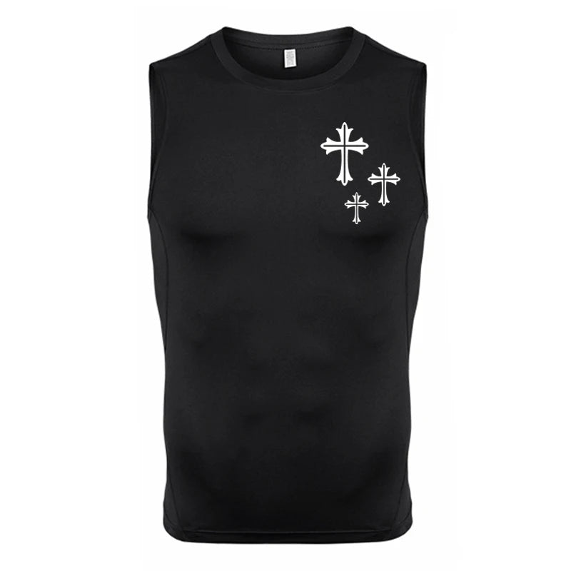 PWRD™ Three crossed Top Black