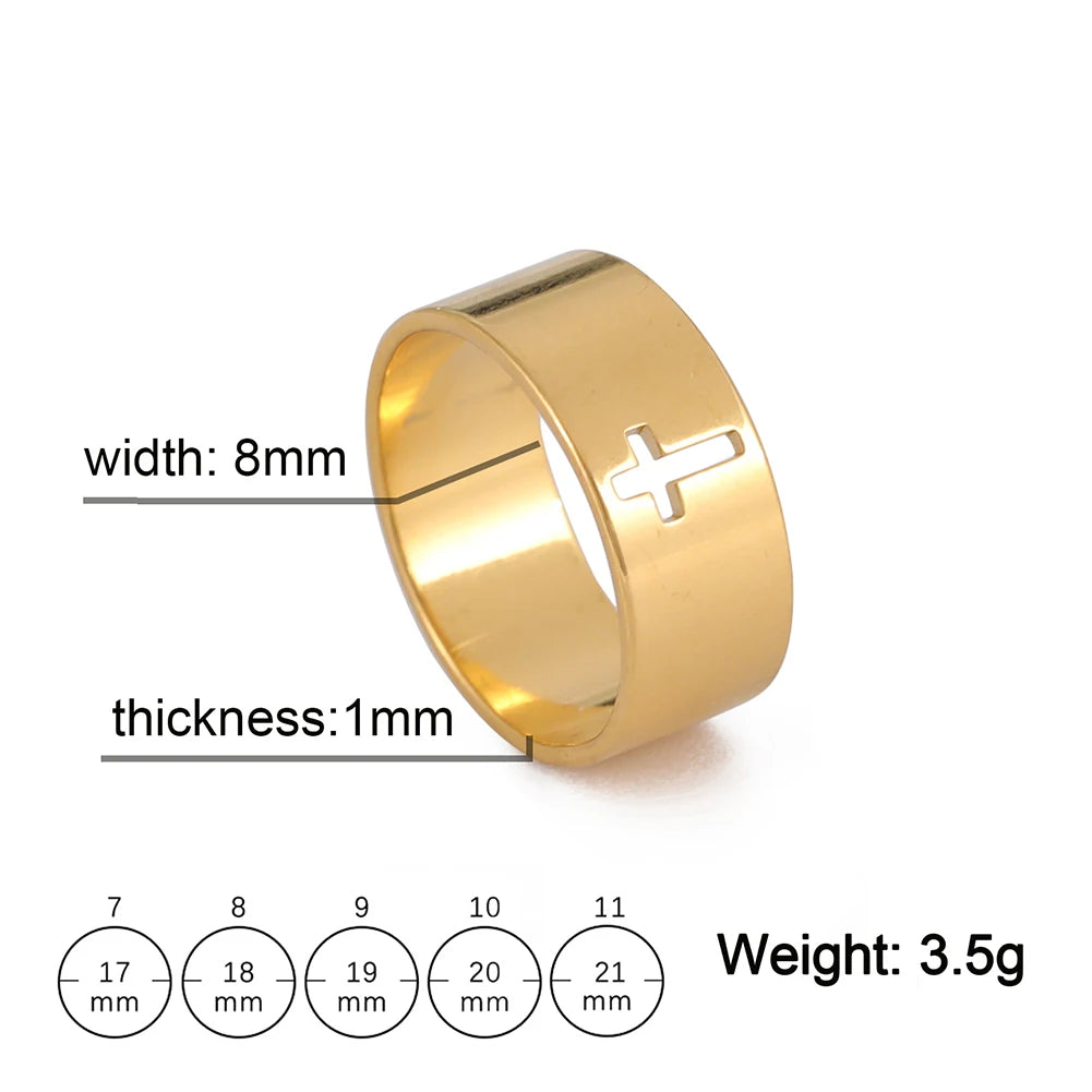 PWRD™ Jesus Cross Ring