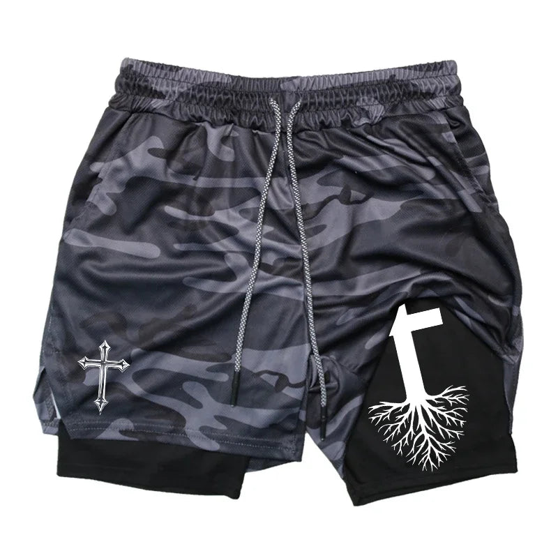 PWRD™ Tree Of Life Shorts Military Gray