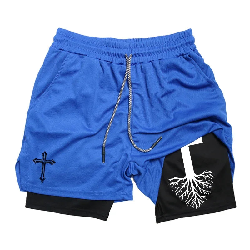 PWRD™ Tree Of Life Shorts Blue