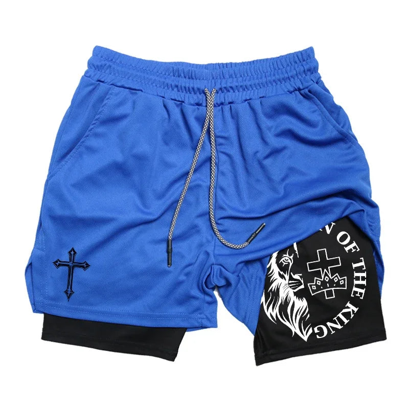 PWRD™ Lion Shorts Blue