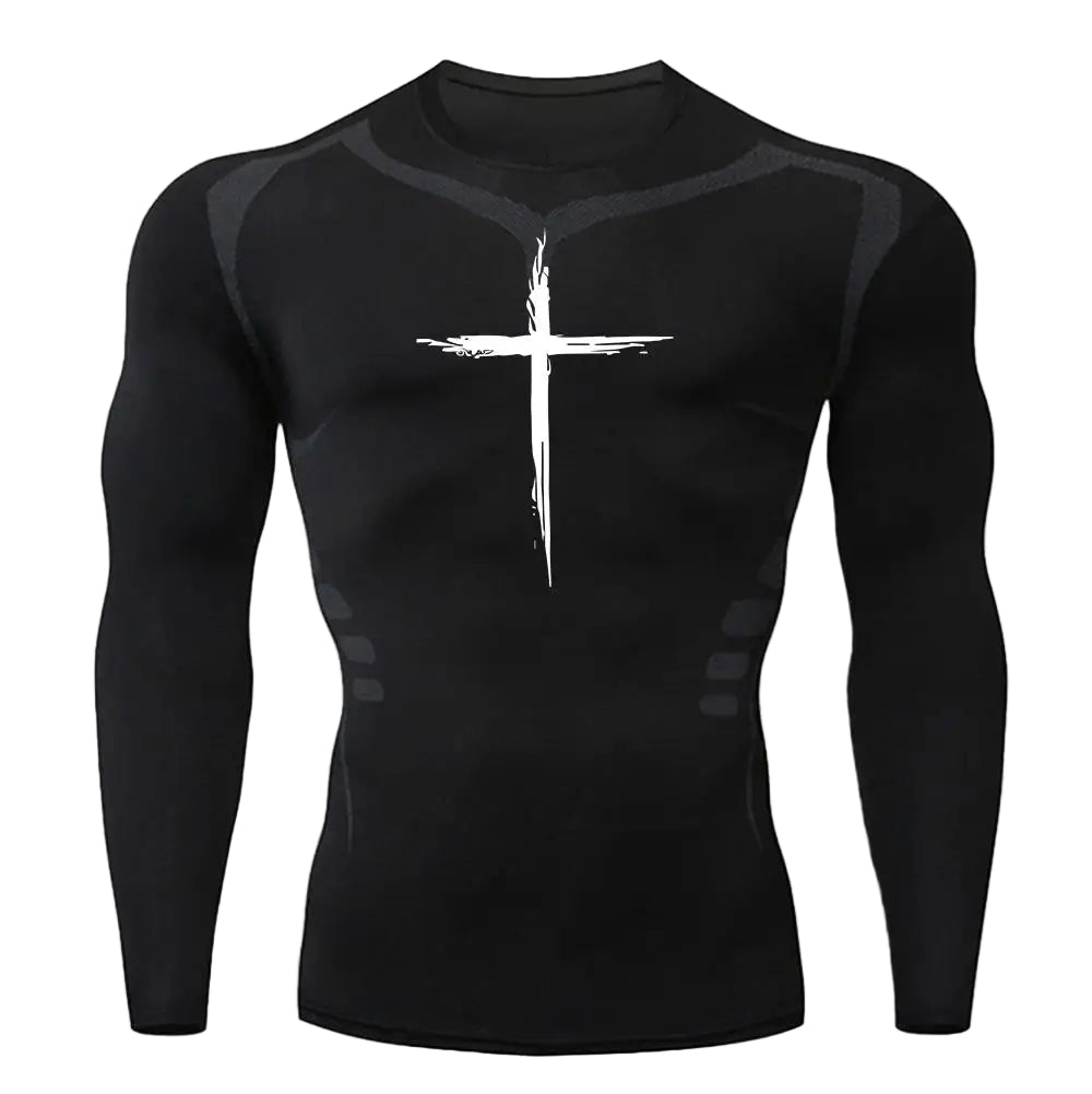 PWRD™ Crossed Sleved Compression Shirt