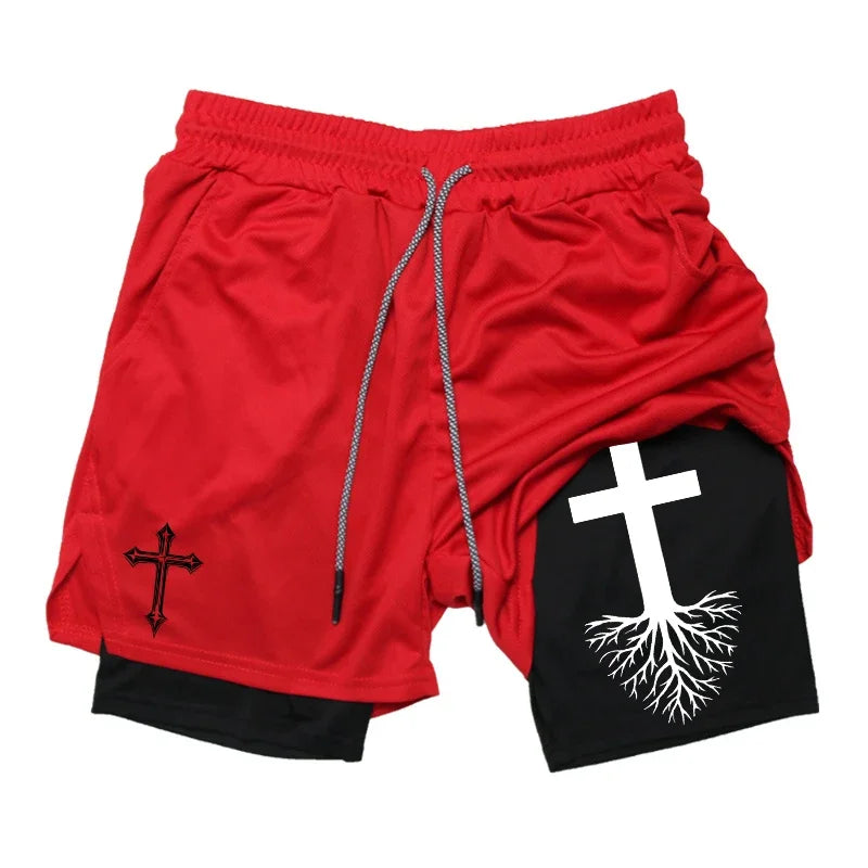 PWRD™ Tree Of Life Shorts Red