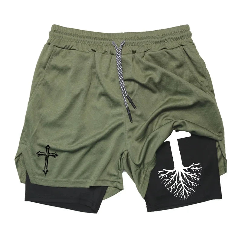 PWRD™ Lion Shorts Military gray